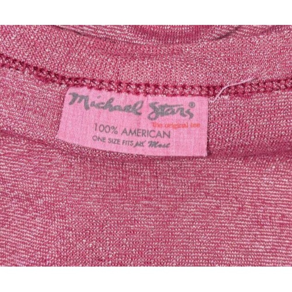 Michael Stars Cardigan OS Women's Red Metallic V-neck Button Down Sweater - Picture 4 of 5